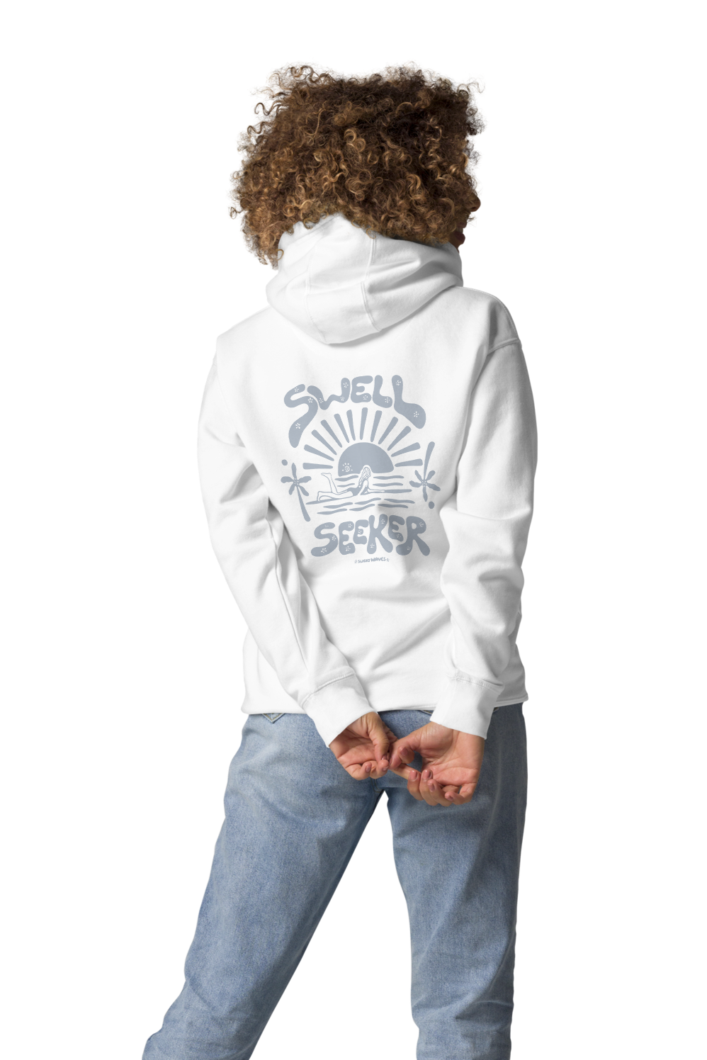 Sweat à Capuche Swell - white