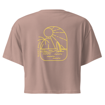 Crop top - sandy mauve