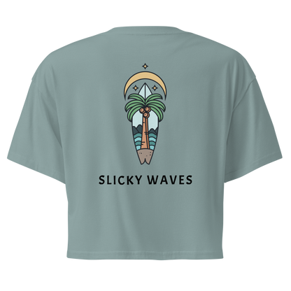 Crop top surfboard - blue
