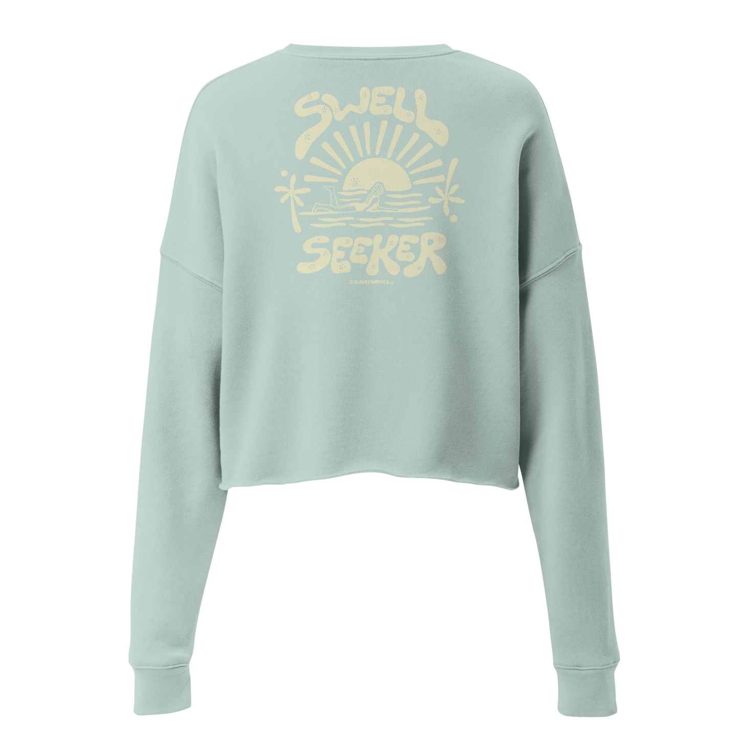 Sweat-Shirt Crop-Top Sweel - seaweed