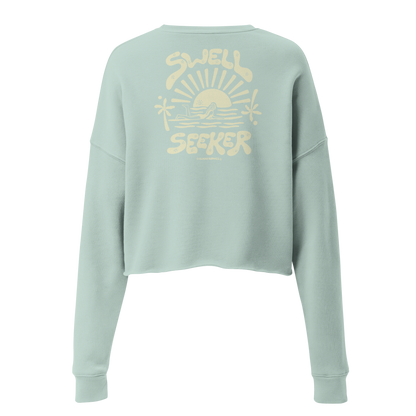 Sweat-Shirt Crop-Top Sweel - seaweed