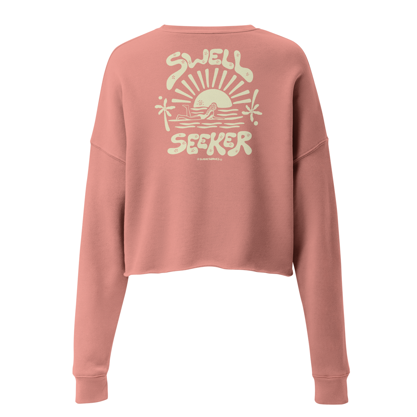 Sweat-Shirt Crop-Top Sweel - peech