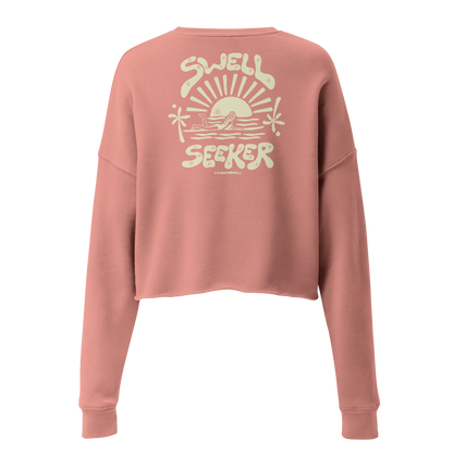 Sweat-Shirt Crop-Top Sweel - peech